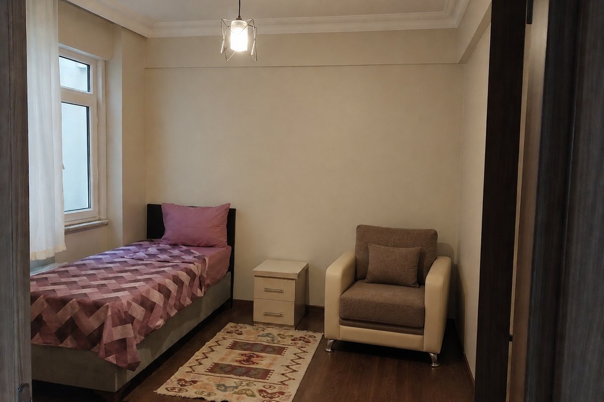 Şişli kiralık oda – Bir kişi  bir tek yataklik oda için,  sakin ve temiz,